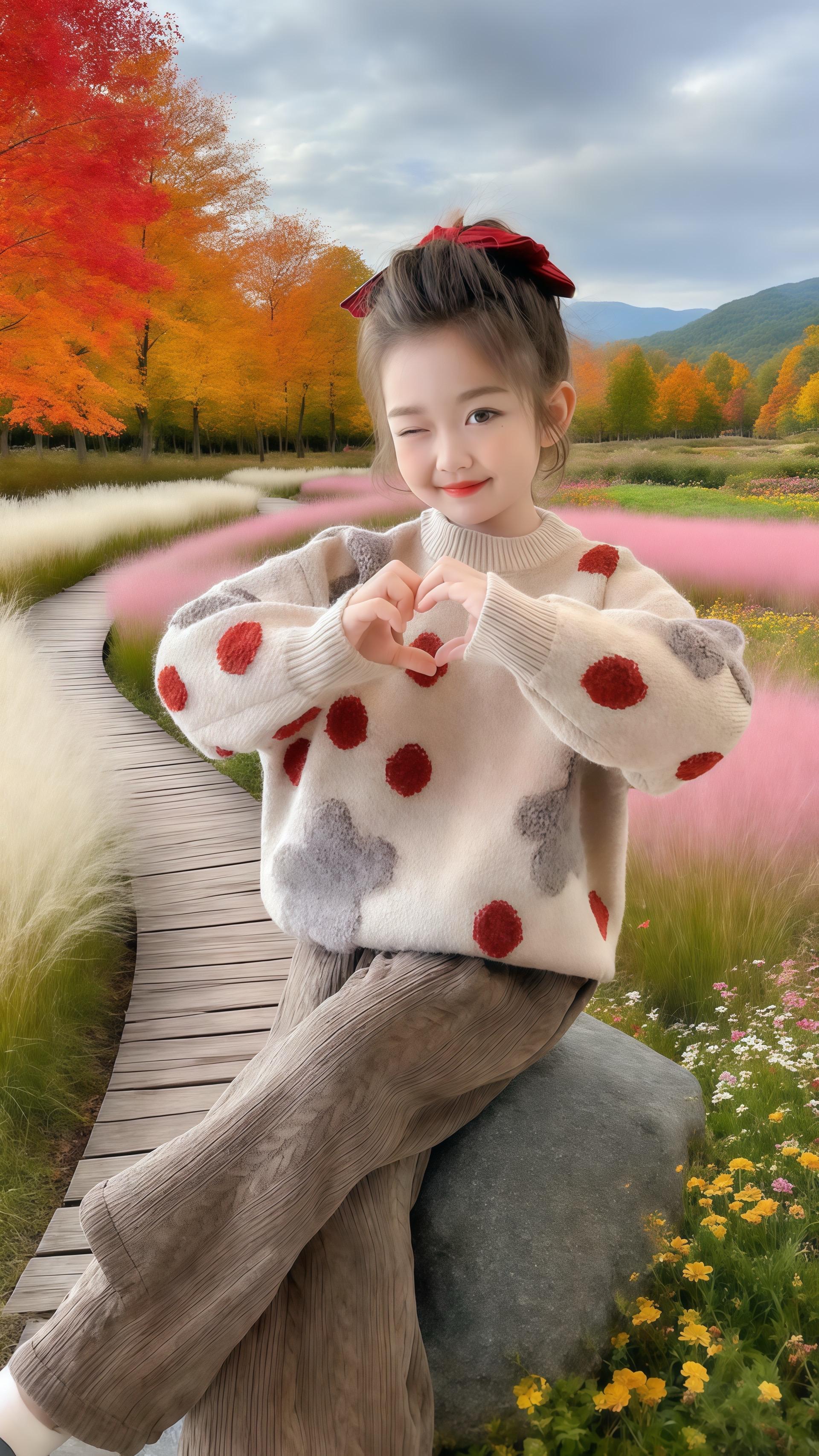 🔥 秋冬女童穿搭怎能少了这件吸睛毛衣!2025新款圆点+花朵提花设计,软乎乎的针织面料,保暖又亲肤~ #高品质童装 #生女儿就要这样穿 #骗你生女儿可盐可甜 #又是跟着人类幼崽学穿搭的一天 #预制国庆出游穿搭