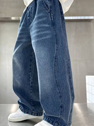 儿童秋季牛仔裤,面料柔软舒适,120-170中大童尺码,赠送运费险#牛仔裤 #童装 #裤子 #秋季新款 #谁穿谁好看系列