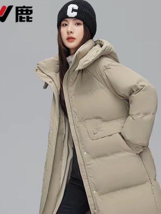 羽绒服女款爆款2025新款正品雅鹿中长款时尚厚款通勤宽松保暖外套A#女装 #每日推荐 #简约高级感 #强烈推荐 #羽绒服