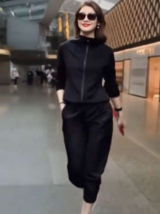 #春秋穿搭 #休闲百搭 #女款休闲轻薄套装