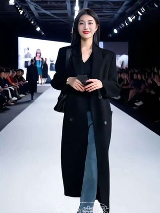 姐妹们看过来!这件黑色长款西装外套绝绝子~版型超正,oversize风慵懒又高级,搭内搭配牛仔裤,通勤出街都slay全场!质感在线,穿上气场直接拉满,谁穿谁是时尚弄潮儿,入手不亏,闭眼冲就对了!#今天穿什么 #通勤搭配 #轻奢女装 #气质范 #秋冬都市硬核穿搭