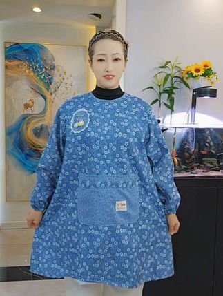 【透气耐脏磨围裙罩衣床家用防污时尚做饭干活上班餐饮用成人工作服】#罩衣#长袖罩衣#耐脏耐磨易清洗#质量杠杠滴#谁穿谁好看@巨量千川
