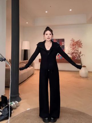 #针织上衣 #微胖穿搭 #显瘦穿搭 #早秋穿搭公式来了#大码女装