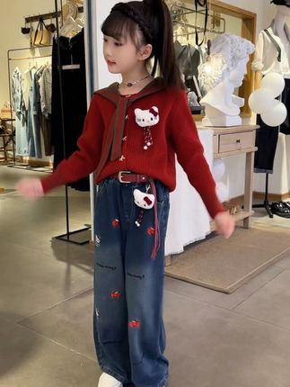 看了这个视频,告诉我,你们缺的是啥。是衣服?是身材,还是女儿?#童装