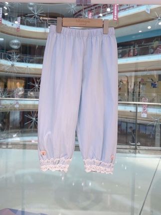童裤2025夏季女童欧若风刺绣冰感防蚊裤#高品质童装 #女童裤子#面料柔软舒适 #儿童裤子#防蚊裤