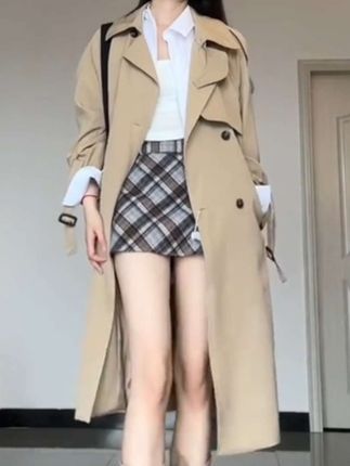 #早秋穿搭公式来了#风衣是秋天的入场券 #韩系穿搭 #气质女神穿搭 #气质风衣穿搭