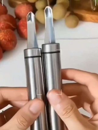不锈钢虾线剔除刀挖虾胃桂圆龙眼去核神器取肉器挖龙眼肉食物工具#虾线剔除刀