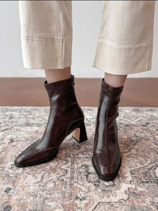 #马丁靴穿搭 #好穿不累脚 #英伦风马丁靴 #瘦瘦靴弹力黑色短靴 #秋冬穿搭怎么能少了靴子