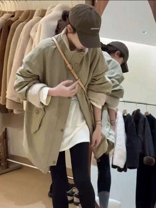 《韩版派克风衣!加厚保暖,时尚感拉满,秋冬穿搭闭眼入》#秋冬穿搭#休闲#韩版#派克风衣