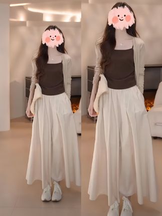 #出游穿搭 #每日穿搭更新 #通勤搭配 #每日穿搭更新 #开衫休闲裙子三件套