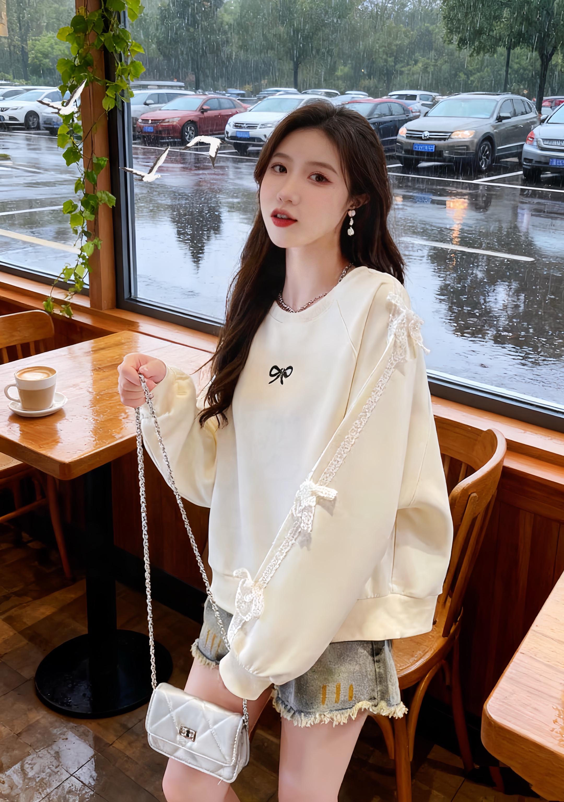 #慵懒风穿搭 #温柔穿搭 #减龄气质 #小个子穿搭 #卫衣
