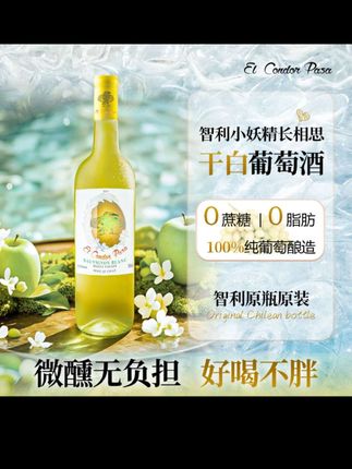 智利原瓶原装老鹰之歌长相思干白葡萄酒*6瓶13.5%vol微醺清爽可口
