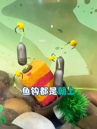 反底翻板钩反底钓组伊势尼爆炸钩水怪方块料#反底翻板钩 #方块饵钓鲢鳙 #钓鱼高手 #钓大鱼 #铒笼钩
