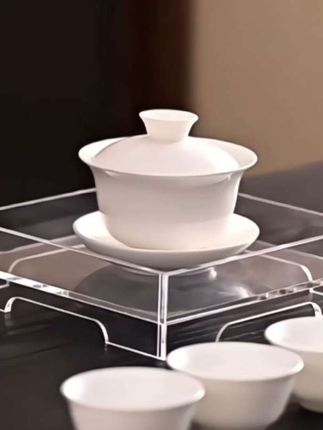 羊脂玉白瓷盖碗#白瓷盖碗 #盖碗 #三才盖碗 #盖碗泡茶 #茶生活
