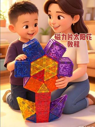 磁力片100种玩法之太阳花教程 第一次收到孩子亲手制作的太阳花
寓意温暖向阳、心怀感恩
稚嫩小手拼出满满心意
藏着宝贝对妈妈最纯粹的爱
愿每位妈妈都能收到自家宝贝亲手拼制的小花
被温柔爱意包围#磁力片 #磁力片玩法 #晒晒你的磁力片作品 #益智玩具磁力片#益智玩具磁力片