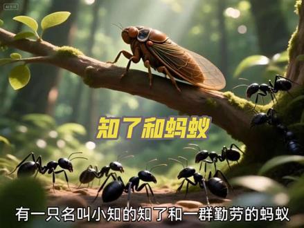 知了和蚂蚁 #拉封丹寓言# #童话故事 #动画小故事 #小学生课外阅读