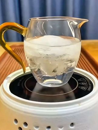 企鹅公道杯功夫茶具配件茶海分茶器茶漏加厚玻璃耐热透明泡茶过滤#茶具 #茶生活 #茶壶茶具 #玻璃茶具 #煮茶
