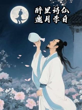 醉里诗仙,邀月李白 #古诗配画 #国学 #古风 #李白 #唐诗
醉里藏星河,诗中见盛唐——诗仙李白的浪漫一生
长安的月光,曾照过一个醉醺醺的身影。他身着白衣,长发不羁地披散,手持酒壶,踉跄着步入庭院。春夜的百花正盛,牡丹雍容、桃李争艳,花香与酒香在月光下缠绕成丝。无人对饮的孤寂,在他笔下却化作千古浪漫:“花间一壶酒,独酌无相亲。举杯邀明月,对影成三人”。他举杯向明月,月影在杯中摇曳,仿佛真有三位知己共饮。酒过三巡,他起舞弄影,舞步凌乱却洒脱,口中吟哦不断,将天地万物都视作酒友,把孤独酿成了最动人的诗篇,让盛唐的月光永远镌刻在诗行里。
仗剑天涯的路上,他踏遍名山大川。行至庐山,恰逢雨后初晴,他拾级而上,忽见悬崖峭壁间,一道瀑布如白练垂挂,飞流直下,水雾漫天飞溅,轰鸣声震耳欲聋。那奔腾的水汽打湿了他的衣袍,眼前的壮阔让他心神激荡,当即挥毫泼墨:“日照香炉生紫烟,遥看瀑布挂前川。飞流直下三千尺,疑是银河落九天”。他以夸张的笔触,将瀑布的雄奇与自身的豪情融为一体,既写出了阳光照射下香炉峰的紫气氤氲,又勾勒出瀑布如银河倾泻的壮阔景象,让庐山的壮美穿越千年,依旧能震撼人心。
长江之畔,黄鹤楼前,三月的江南草长莺飞,烟花烂漫。友人孟浩然乘舟西去,要赴扬州的繁华盛景。李白伫立江边,望着滔滔江水,手中的酒盏早已冷却。孤帆渐渐远去,最终隐没在碧空尽头,只余下一江春水向东奔流。离别的愁绪漫上心头,他却不写泪别,只借江水的悠长寄托思念:“故人西辞黄鹤楼,烟花三月下扬州。孤帆远影碧空尽,唯见长江天际流”。江水滔滔,载着友人的船,也载着他的牵挂,这份友情没有缠绵的伤感,只有如长江般辽阔悠远的惦念,在江南的烟雨中流转千年。
长安的宫墙内,也曾留下他的足迹。奉召入长安时,他满心壮志,以为能施展抱负,辅佐君王。兴庆宫的牡丹开得正艳,唐玄宗与杨贵妃在花丛中宴饮,命他即兴赋诗。李白半醉半醒,让高力士脱靴、杨贵妃研墨,在金殿之上挥笔写下:“云想衣裳花想容,春风拂槛露华浓。若非群玉山头见,会向瑶台月下逢”。诗句将杨贵妃的美貌比作云中仙子、月下娇花,引得龙颜大悦。可官场的束缚、权贵的倾轧,终究让他难以忍受。他不愿为五斗米折腰,不愿在谄媚逢迎中消磨本性,最终挂冠而去,留下“安能摧眉折腰事权贵,使我不得开心颜”的呐喊,洒脱地走出了长安的繁华牢笼。