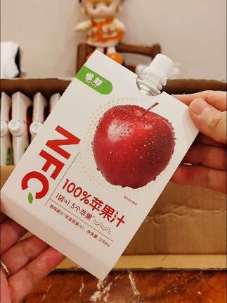 NFC100%苹果汁 每日果蔬汁 清爽解腻独立包装#多喝水 #配料表只有苹果汁