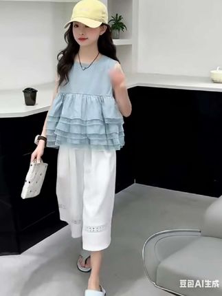 #夏季穿搭 #高品质童装 #今日穿搭分享 中大童套装