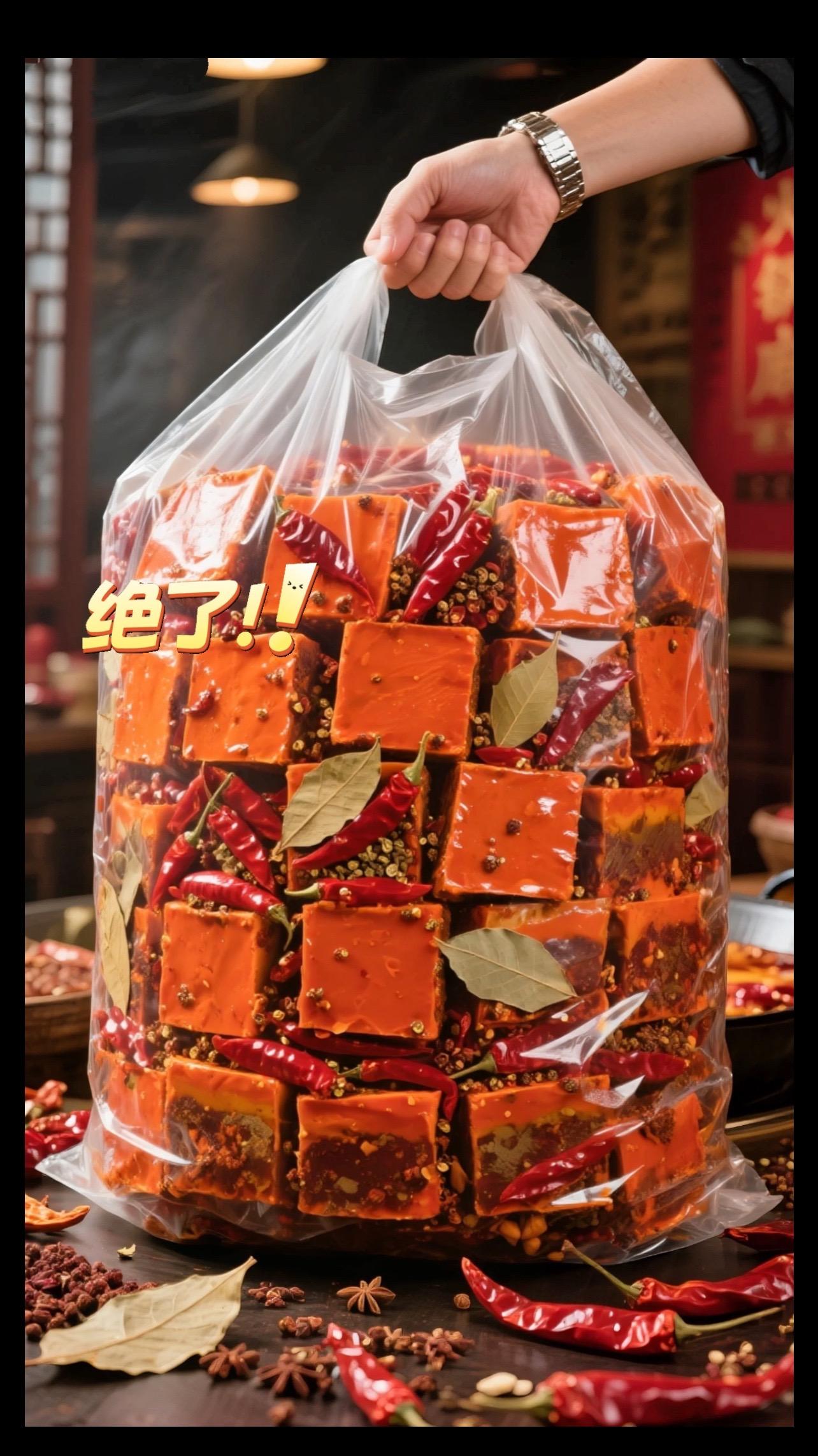 重庆牛油火锅底料~ 牛油配秘制香料,浓郁醇厚,一料多用,涮菜、煮面、做麻辣香锅都绝,在家涮出重庆味~ #重庆火锅底料 #无辣不欢 #牛油火锅底料 #重庆美食 #妈呀太香了