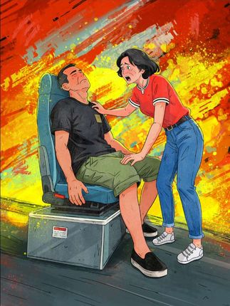 大巴司机突发疾病昏迷,女子临危不惧一脚刹车救了一车人。为勇敢的人点赞👍 #画一个故事 #传递正能量 #超燃时刻 #绘画创作
