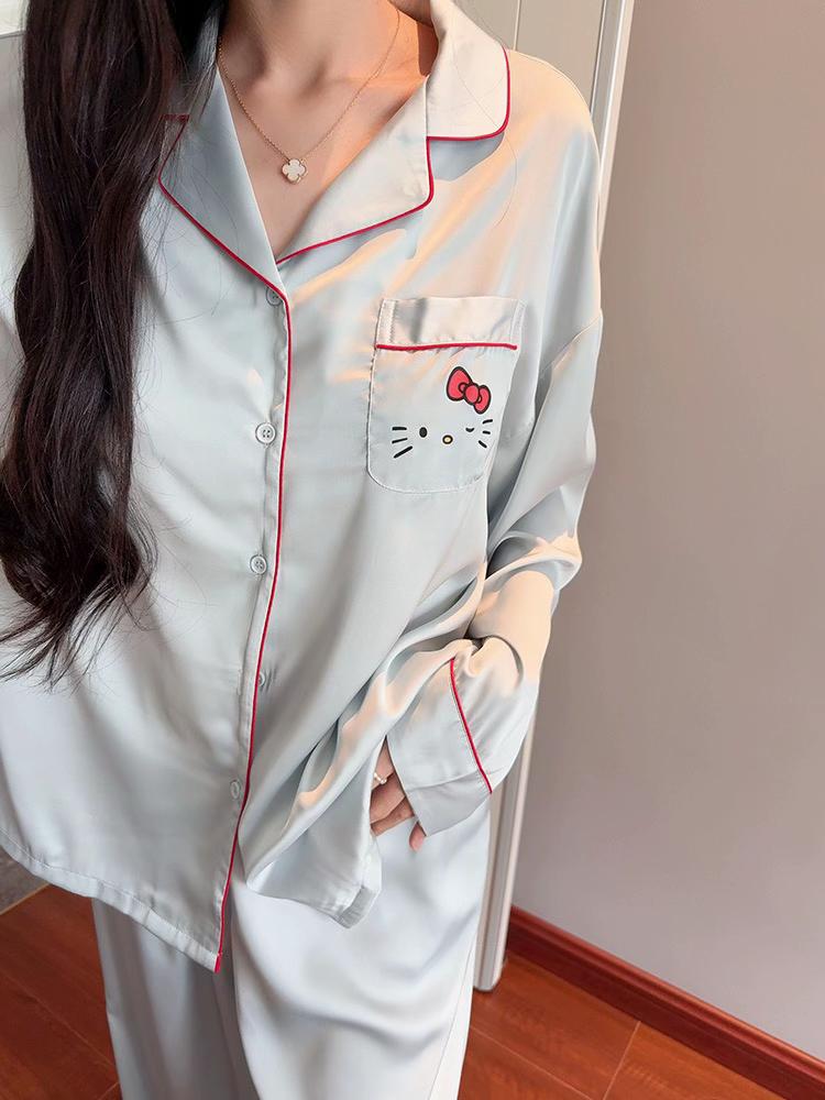 这一套上身太小清新啦。#家居服套装 #强烈推荐 #睡衣家居服