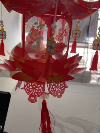 中秋节手提荷花古风灯#创意手工 #手工折纸 #中秋节手工灯笼 #中秋节 #手工diy