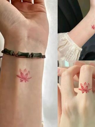 #纹身贴 爆款永恒的莲花彩色纹身贴中国风高级清新少女手腕防水持久学生潮!#贴纸 #防水贴 #贴画 #好物推荐🔥 @DOU+上热门 @巨量千川 @小店随心推