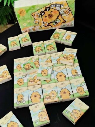 嘿嘿!足足30包#清风和卡皮巴拉联名 #手帕纸 真的巨划算! #超便宜超划算 #出行必备 #学生党