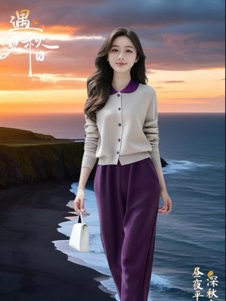 #@DOU+上热门 #时尚休闲撞色两件套#休闲套装 #今日分享 #减龄穿搭 #女装推荐店铺