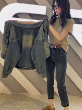 #牛仔外套#ootd穿搭