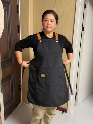 #围裙 围裙防水防油家用厨房做饭罩衣新款餐饮店时尚男士女士工作服#居家好物 #厨房好物
