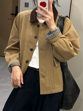 韩版宽松风衣#风衣 #风衣外套 #韩版穿搭 #韩版风衣 #双色风衣