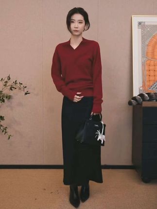 CHENSMCHEN 时尚纯色简约百搭半身裙女宽松显瘦裙子#减龄显瘦穿搭 #百搭裙子 #高级感穿搭 #气质穿搭 #秋冬穿出时髦贵气感
