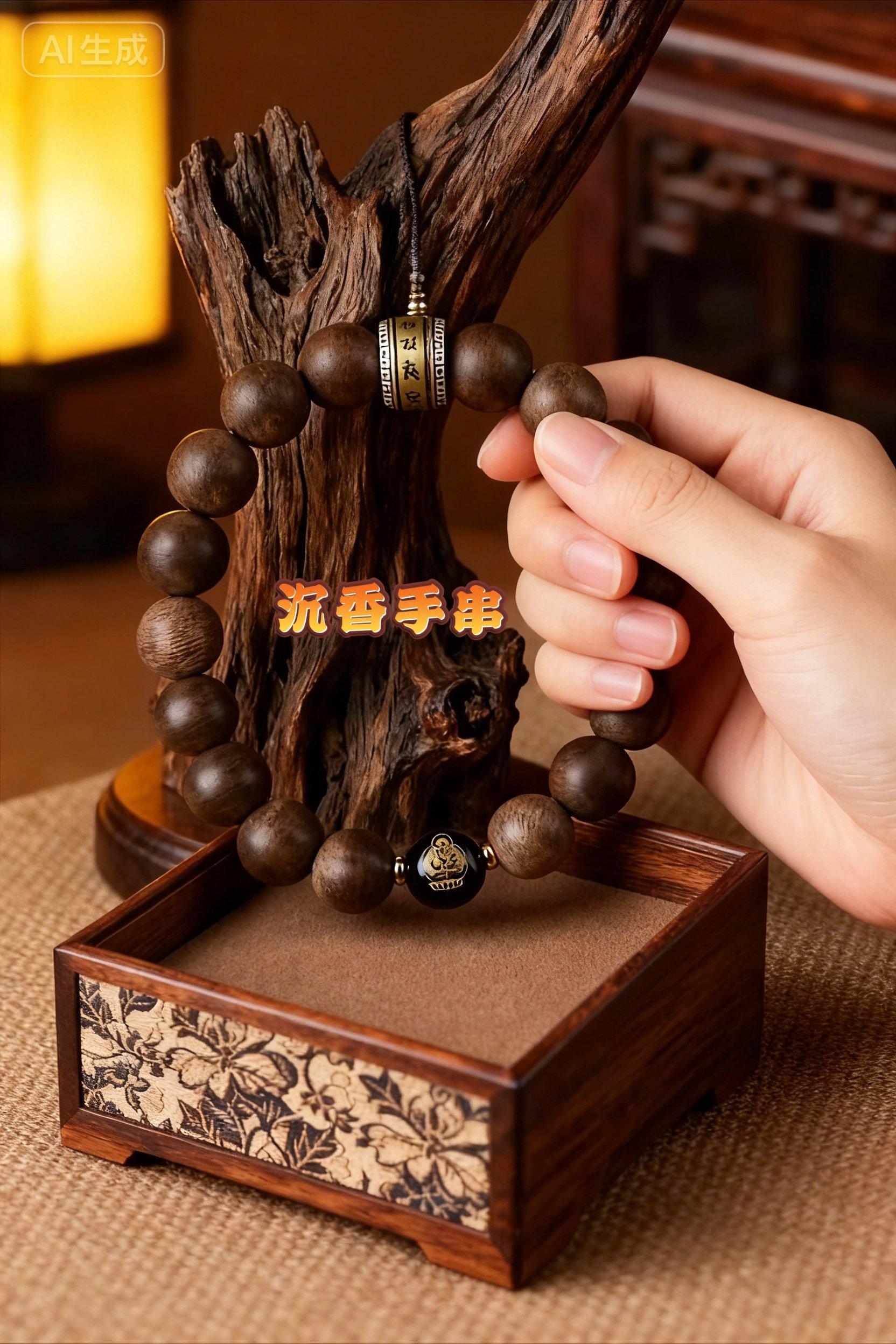 #文玩爱好者 #盘玩 #手串 沉香手串#木雕工艺 #