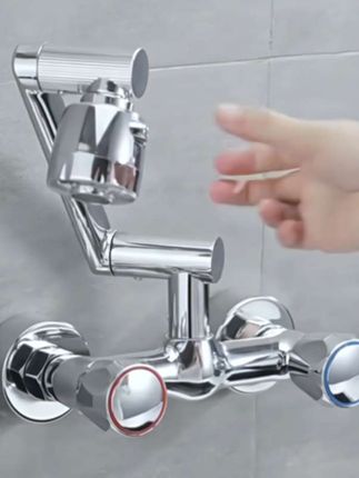 九牧王厨房入墙式水龙头冷热洗碗:池可旋转洗菜盆龙头#水龙头 #冷热水龙头 #可旋转水龙头 #入墙式水龙头 #厨房好物