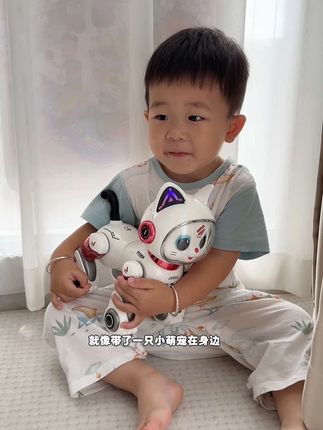 智能AI机器猫,不仅能听懂指令,还能唱歌跳舞讲故事,好玩又有意思,太受小孩子欢迎了,就像带了个小萌宠在身边