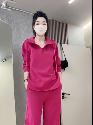 秋季新款,时尚气质休闲宽松显瘦,大码长袖T恤卫衣阔腿裤两件套#秋季穿搭#时尚气质穿搭#显瘦穿搭#宽松显瘦#大码女装@DOU+小助手 @巨量算数小助手