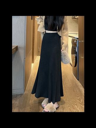 【空气棉+2个裙长】鱼尾半身裙女秋季2025新款高腰显瘦a字裙子#穿出高级感 #显高显瘦 #时尚洋气