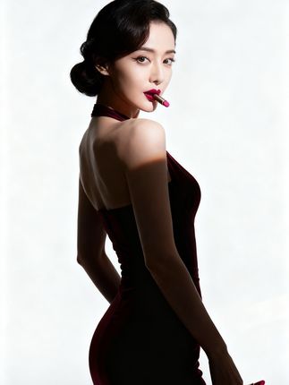 【琥珀流光】蕉婷 秋冬轻奢缎面羽绒蚕丝贴片一体固定杯保暖背心女#纪录美好生活