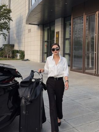 / 最爱极简风 经典不出错的黑白搭 新款羊毛裤 给你们又出了个自留长度 九分裤 加长版随便选. #MissBao #MISSBAO原创女装 #MissBao大衣生产商