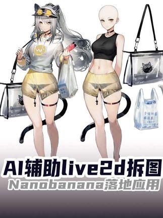 这种活就应该是AI来做!方向是对的!#nanobanana #物件拆分 #分图层 #live2d #nanobanana使用教程