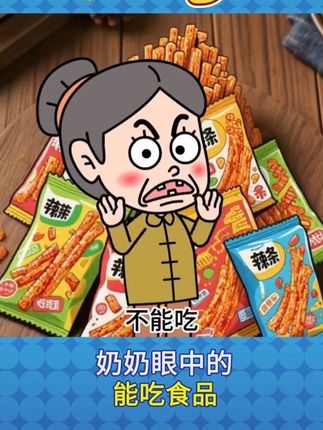 奶奶眼中的食品 #二次元 #专治不开心 #看一遍笑一遍