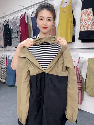 套头穿的立领防泼水罩衣 秋冬季必备 #围裙 #罩衣 #秋冬季必备