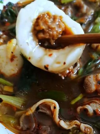 福州灌汤鱼丸,Q弹爽滑,鲜嫩多汁 #美食 #地方特色小吃 #在家做美食 #健康饮食 #太好吃了