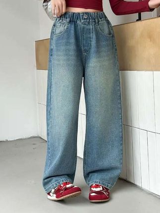 儿童牛仔裤#萌娃穿搭#穿出自己的风格 #百搭裤子