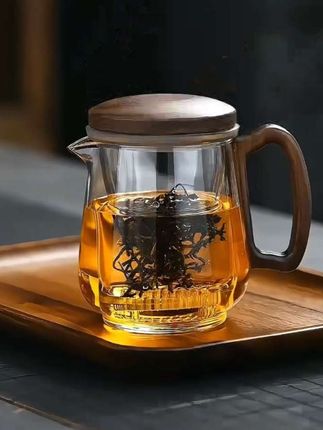 #新款加厚玻璃泡茶壶茶水分离壶高档办公室家用泡茶器茶具泡茶专用#泡茶壶#泡茶杯#玻璃茶具 #茶生活