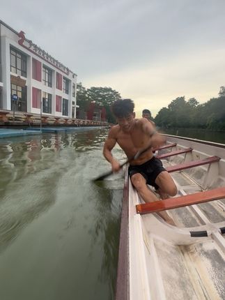谁说有了女朋友就会影响拉浆的速度的#顺德乐从罗浮宫龙舟队
