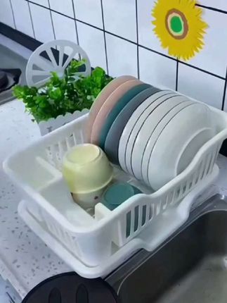 沥水碗盘架厨房碗碟收纳架水槽餐具置物架家用台面碗柜碗筷收纳盒点击小黄车下单